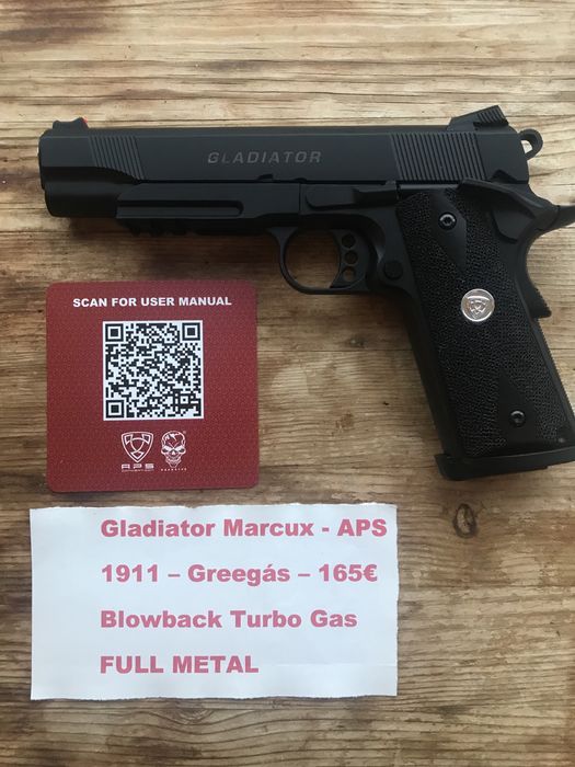 Pistola Airsoft 1911 HEXCUT - Floral da WE full metal blowback nova garantia