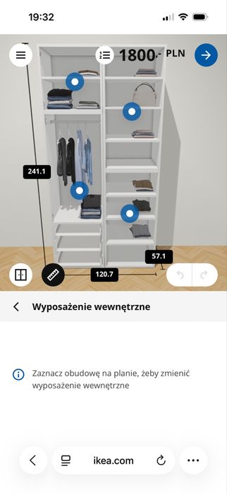 Meble Ikea, dwie szafy, nowe