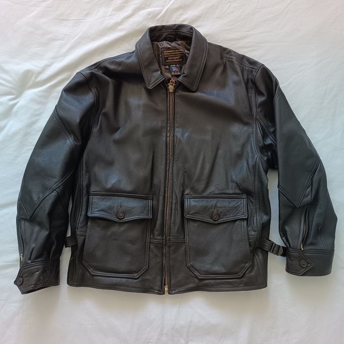 Casaco de couro - Piloto - como novo