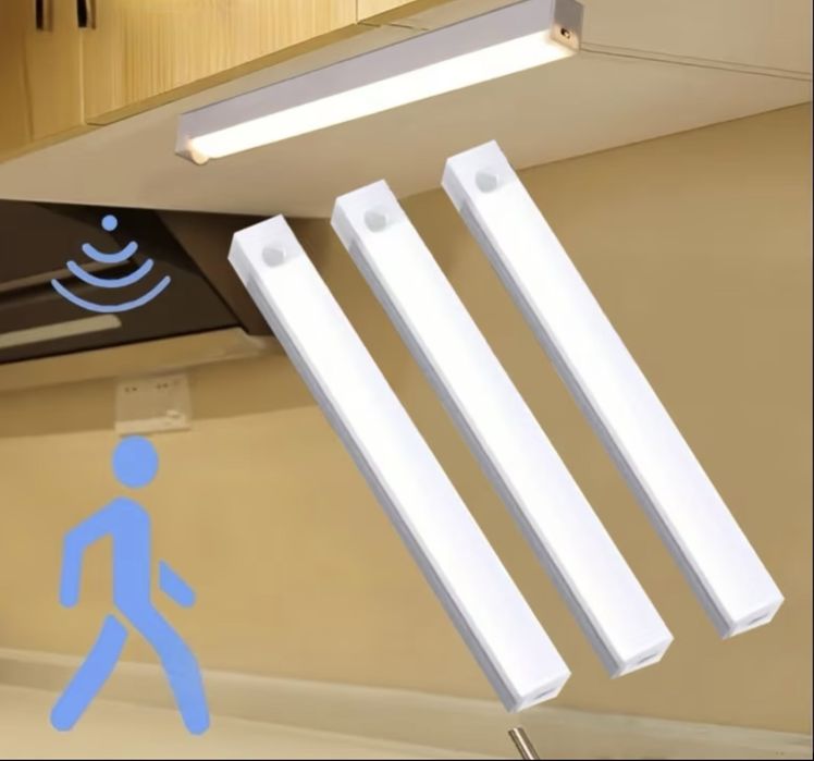 LED лампа 30см з датчиком руху