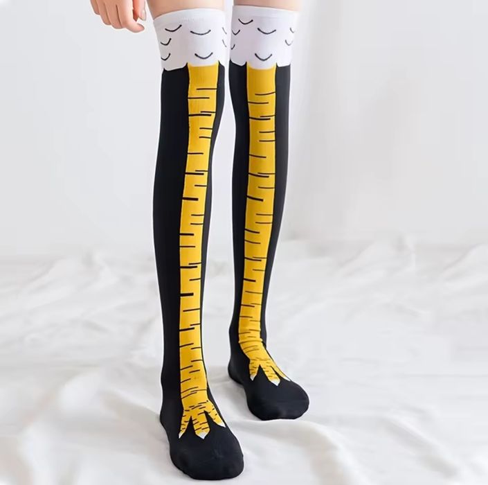 Длинные высокие гольфы носки куриные лапы лапки чулки носочки ножки