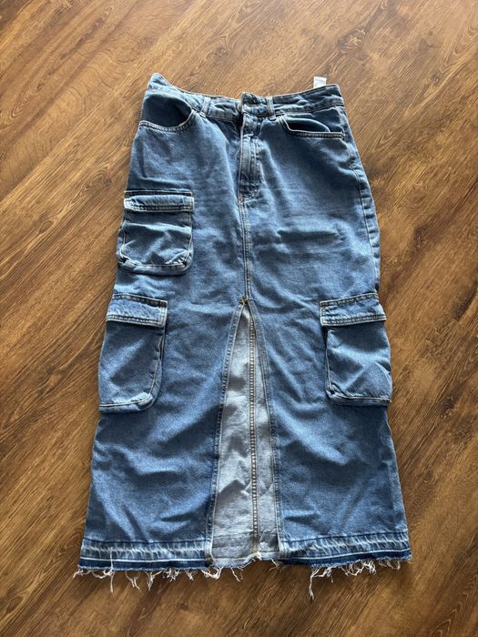 Spódnica    Jeansowa  długa  z  Bershka super fason