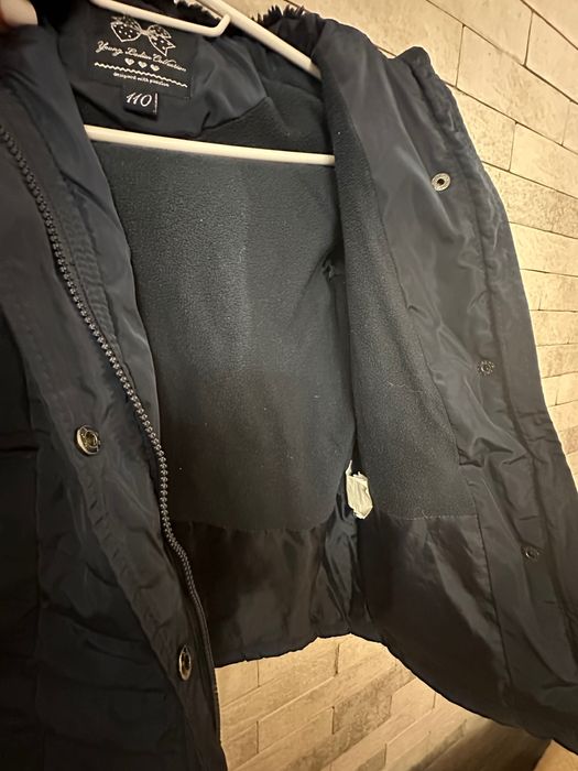 Куртка пальто довге утеплене демісезонне Cool club 110 см для дівчинки