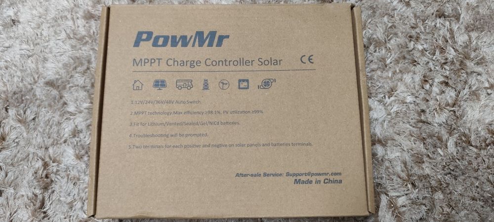 Carregador Solar Powmr 60A até 48V