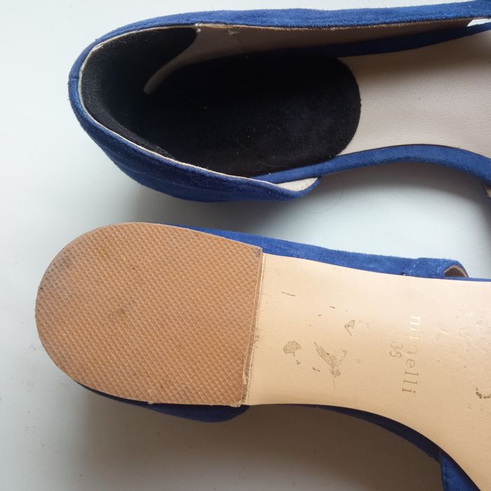 Замшевые босоножки, размер 38 (натуральный, мягкий замш)