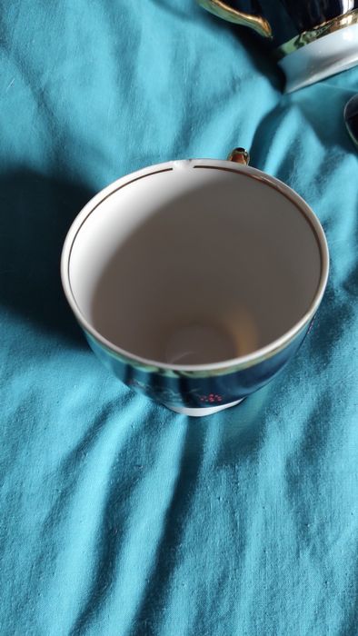 Цукорниця, чашки , Калина, кобальт, синий, сахарница