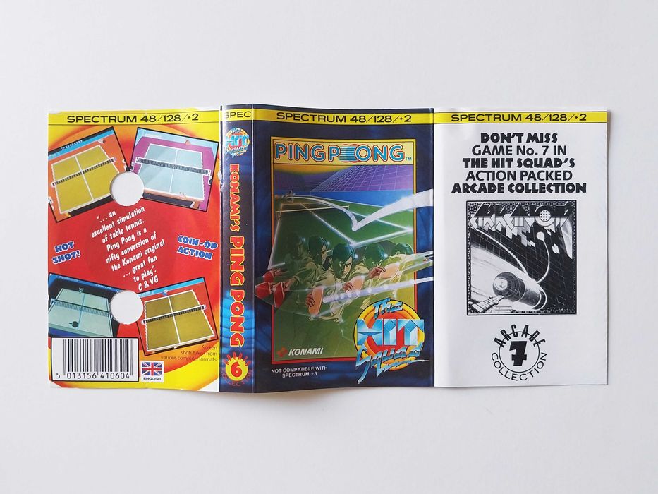 jogo ORIGINAL spectrum PING-PONG The Hit Squad | Konami