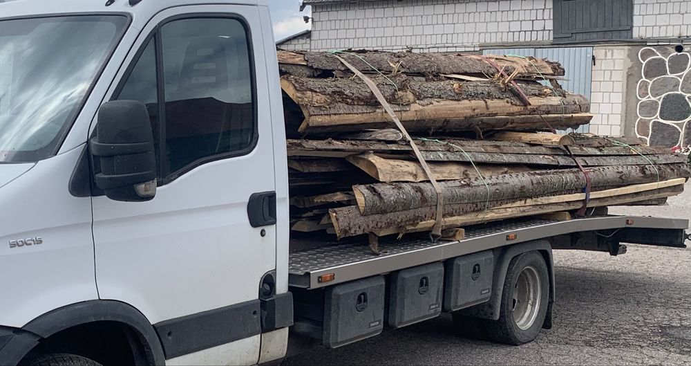 Zrzyny sosnowe świerkowe drewno opałowe opał świerk sosna Transport