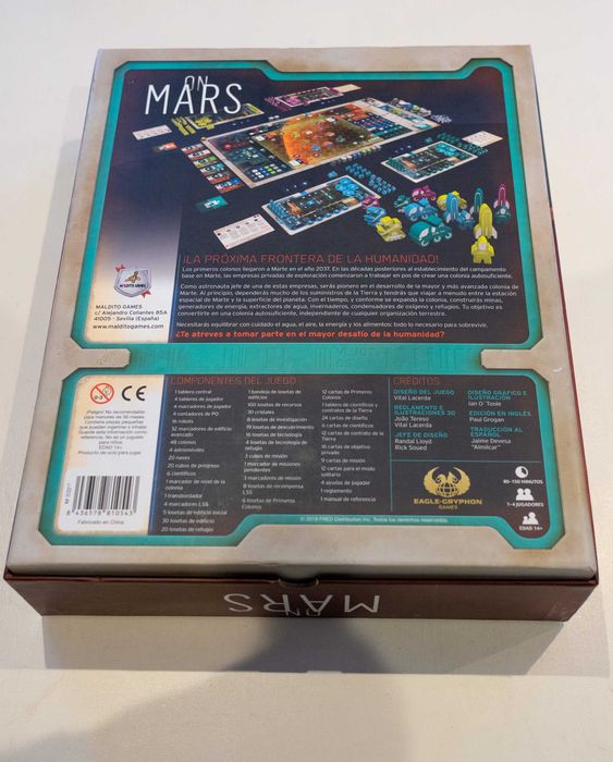 On Mars – Jogo tabuleiro