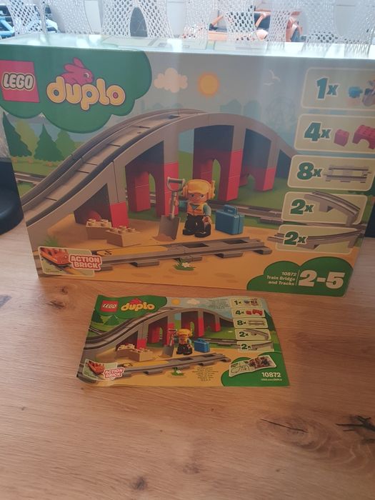 Lego Duplo Tory kolejowe i wiadukt 10872