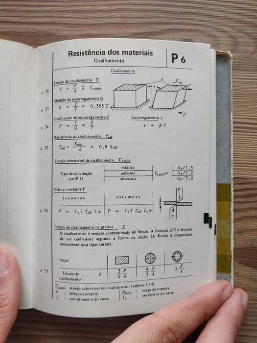 Manuel de Fórmulas Técnicas Kurt Gieck. Antigo.
