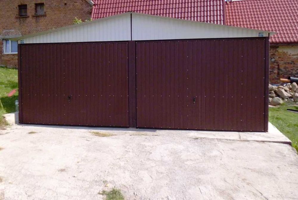Garaż blaszany 6x6 ocynk