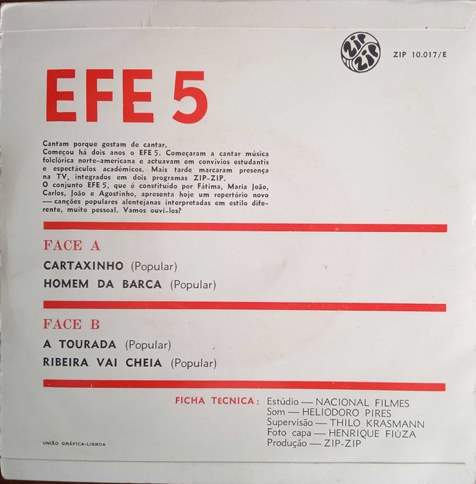 EFE 5	- - - - -	Cartaxinho	- - - - -	EP