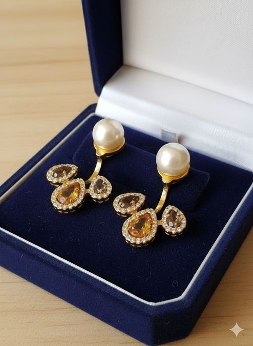 Золотые серьги 583,585 проба,рубин,александрит