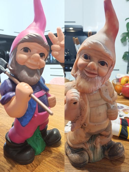 Renowacja figurek ogrodowych, ceramicznych