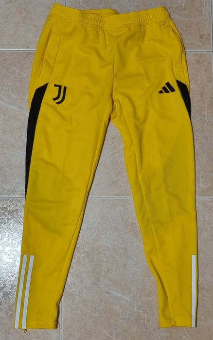 Adidas Juventus calças de treino amarelas
