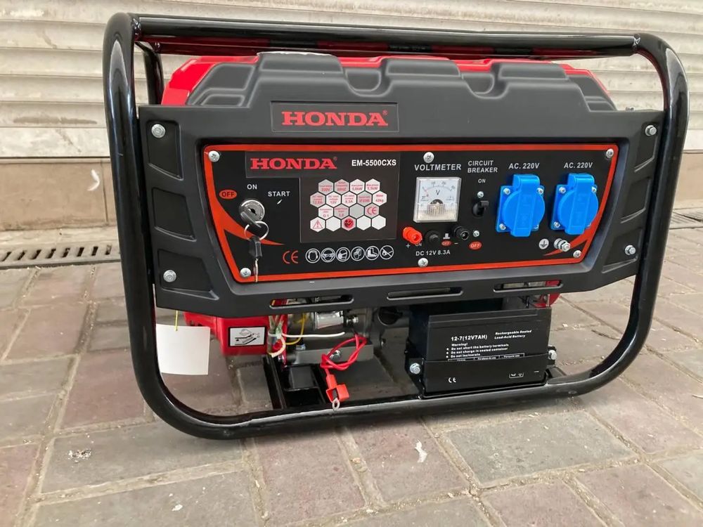Honda 5.5 кВт Генератор бензиновий EM-5500CXS с электростартером: 12 ...