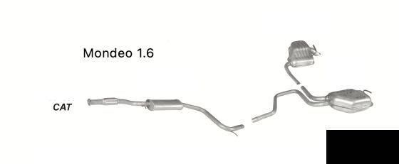 Глушитель резанатор Ford Escort Orion Focus Mondeo Scorpio Sierra