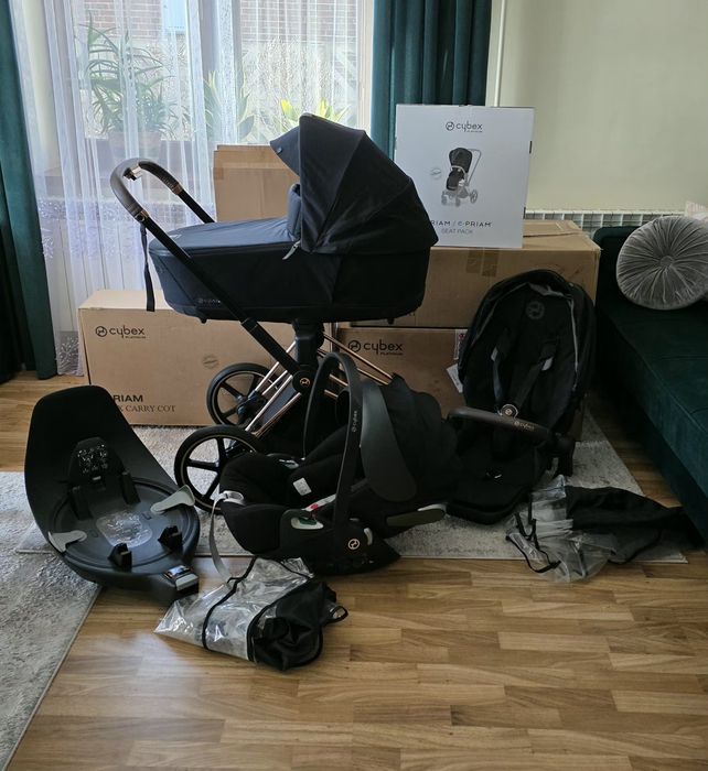 Wózek Cybex Priam 4.0 Rose Gold Deep Black 4w1