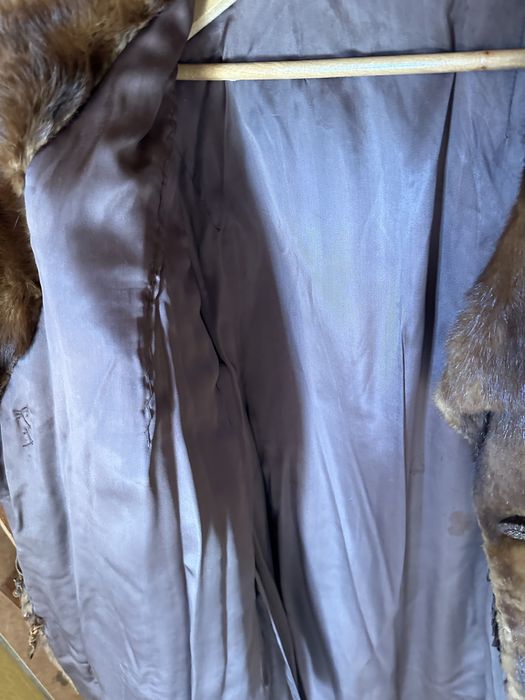 Brazowe futro dlugie