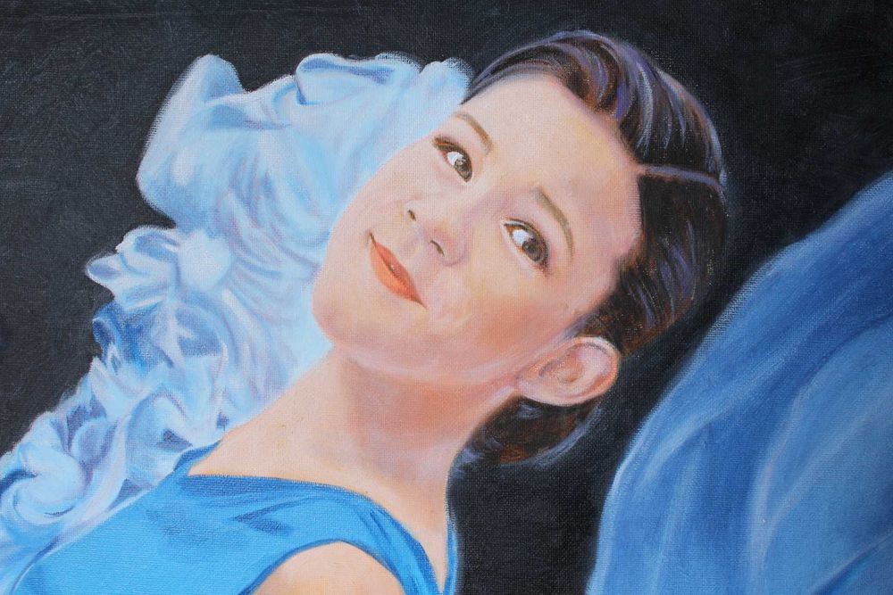 Natal já está logo! Retrato por foto, Pinturas óleo sobre tela.