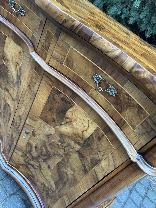 Antyczna Komoda Ludwikowska Ludwik Kredens Intarsja Po Renowacji !!