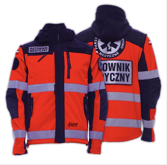 Kurtka Softshell PRM FLUO  North wind ratownik