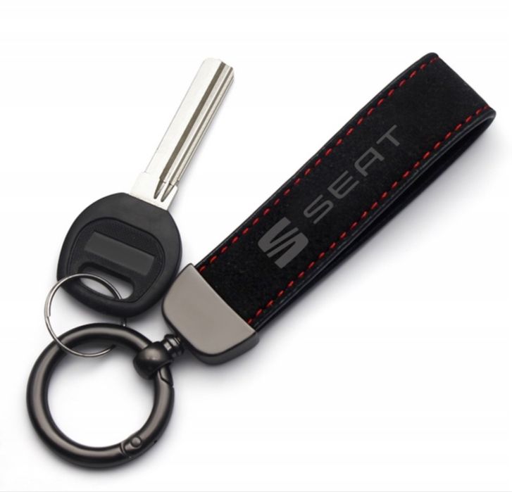 Brelok do kluczy breloczek samochodowy alcantara  SEAT  kod A75