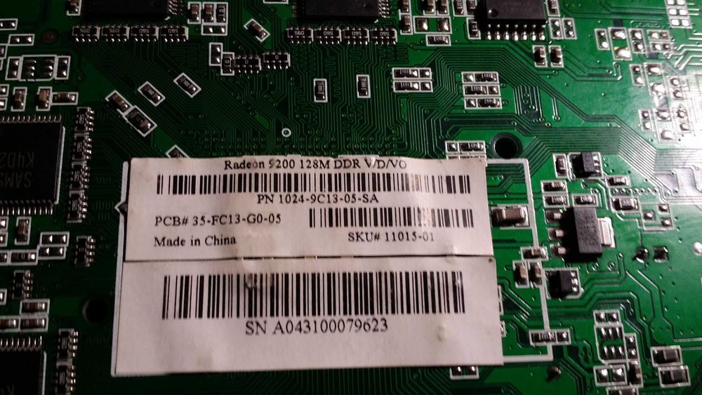 AGP x8 ATI Radeon 9200 128Mb в ремонт