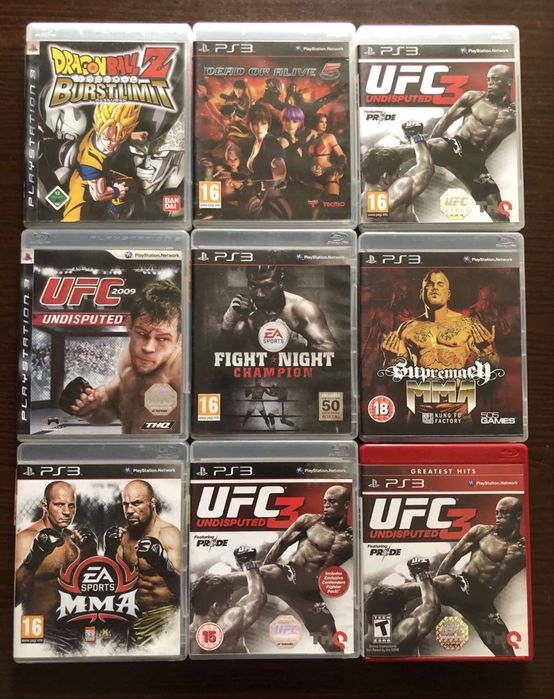 Sony PlayStation 3: Mortal Kombat, Tekken Persona Folklore Kkller is Dead, UFC Valkiria Fight Night Champion, Asuras Wrath Catherine Soul Calibur