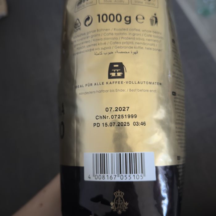 Kawa ziarnista Dallmayr Crema Prodomo 100% arabica