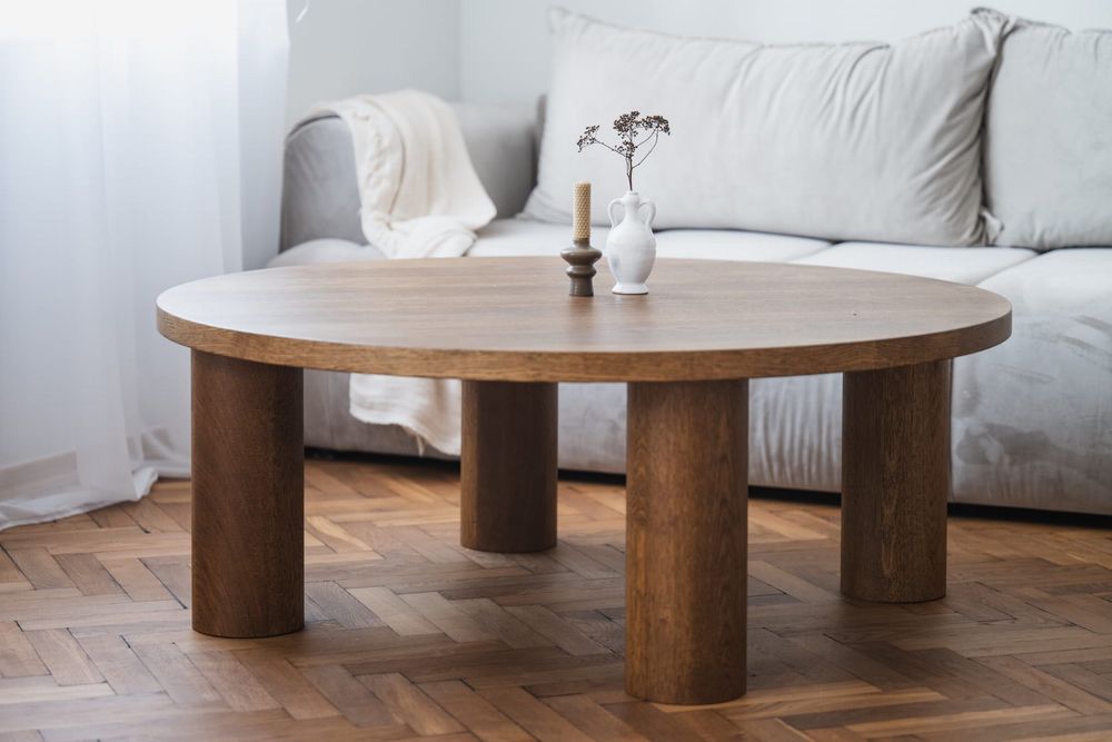 Stolik kawowy Ystad drewniany mid-century modern vintage