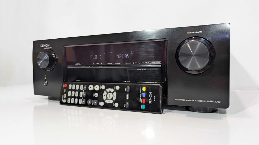 5.1 Ресивер Denon AVR-X1000,має 120 Вт/канал/HDMI/ARC/USB/ЦАП/HD Audio