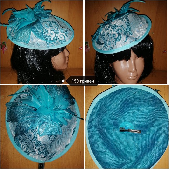Вуалетка на ободке. Обруч. Шляпка. Ободок.