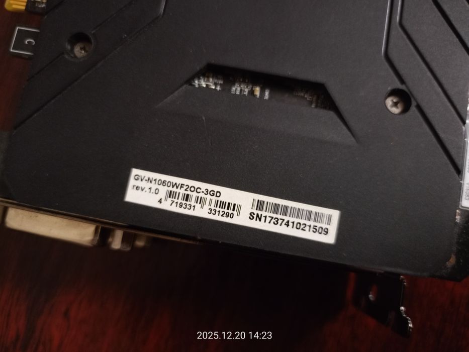 Видеокарта Gigabyte GTX 1060 Windforce OC 3GB