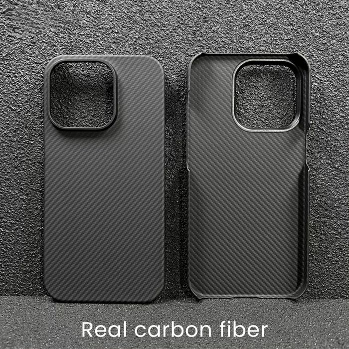 Capa iPhone 16 pro, c/nova, verdadeira capa aramida/carbono