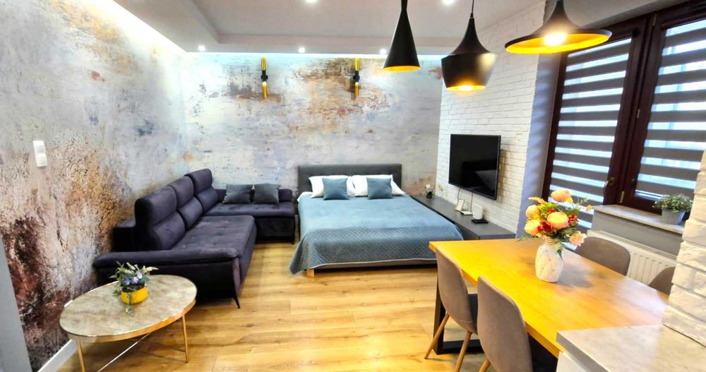 Apartament BLUE CASCADE Dobrego Pasterza, śródmieście, free parking, AQUAPARK. max 4 osoby