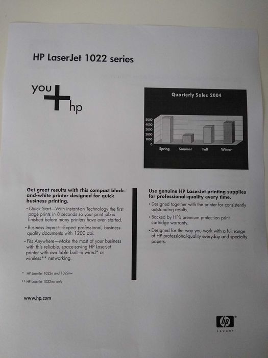 Drukarka laserowa HP 1022