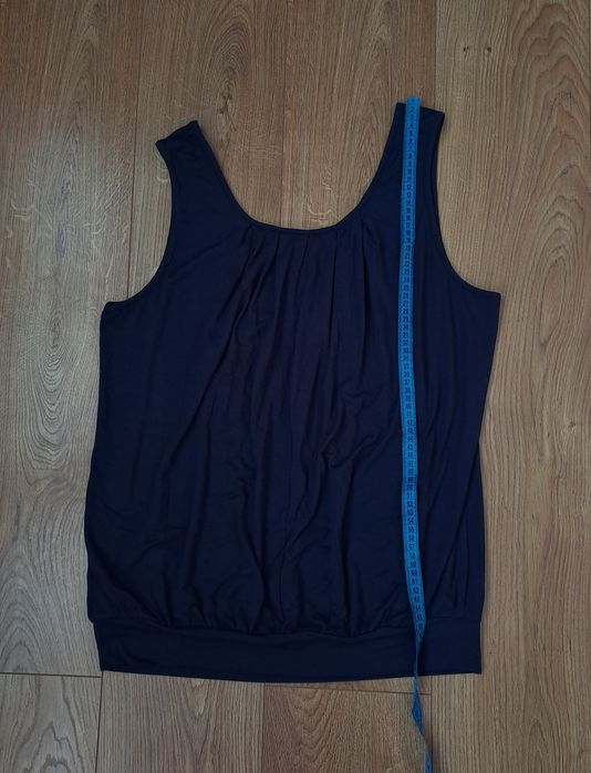 Синяя женская майка блузка футболка