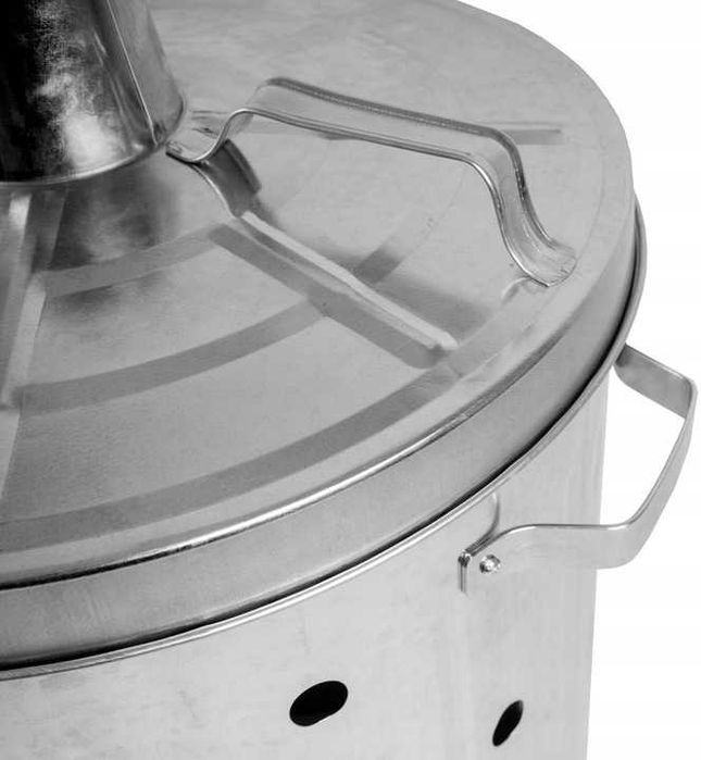 NOWA spalarka do liści 75L XXL spalarnia ogrodowa ocynk pojemnik