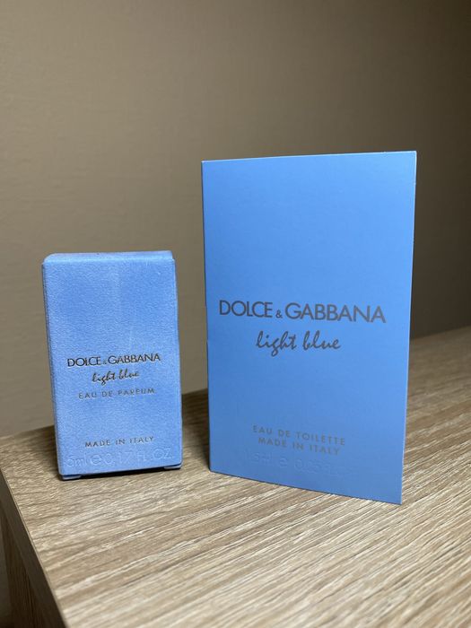Новий подарунковий набір Dolce & Gabbana, Light Blue Pour Femme Eau de Parfum 5 ml + Light Blue Pour Femme 2025