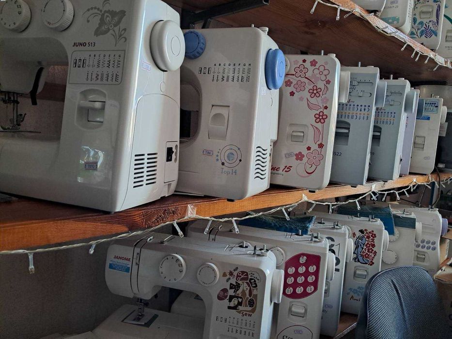 Розпродаж побутових швейних машин та оверлоків
