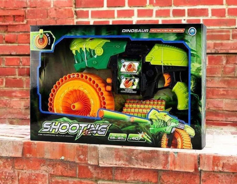 Іграшковий кулемет дитячий бластер з м'якими кулями