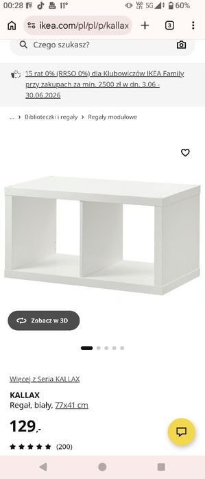 Regał Kallax z pojemnikami Dröna