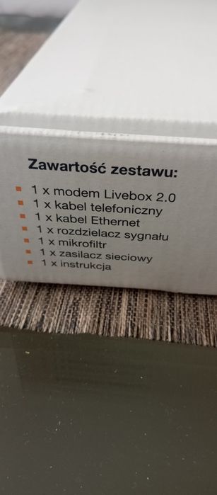 Modem Router.Livebox Orange 2,0 Nowy Polecam.