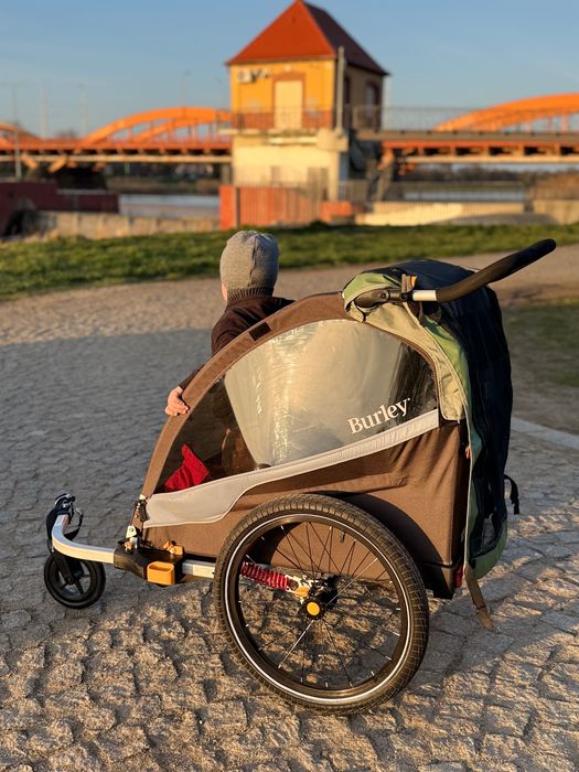 Burley D'Lite X double przyczepka do roweru super stan