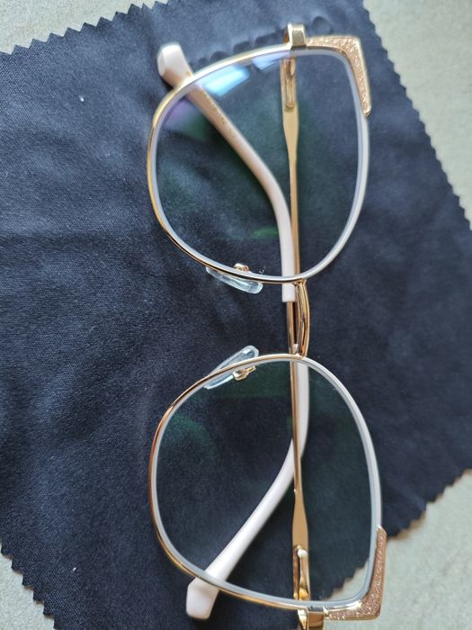 Nowe okulary korekcyjne 0.5 kocie oczy złote
