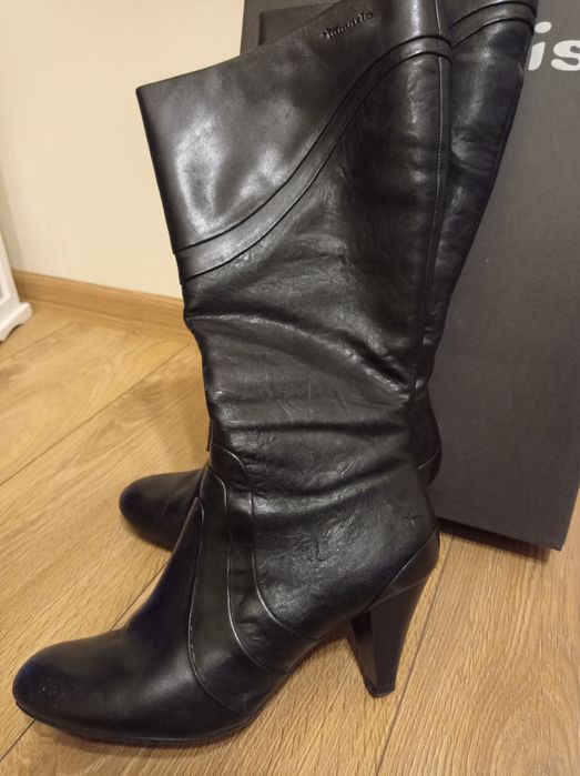 Kozaki damskie skórzane Tamaris