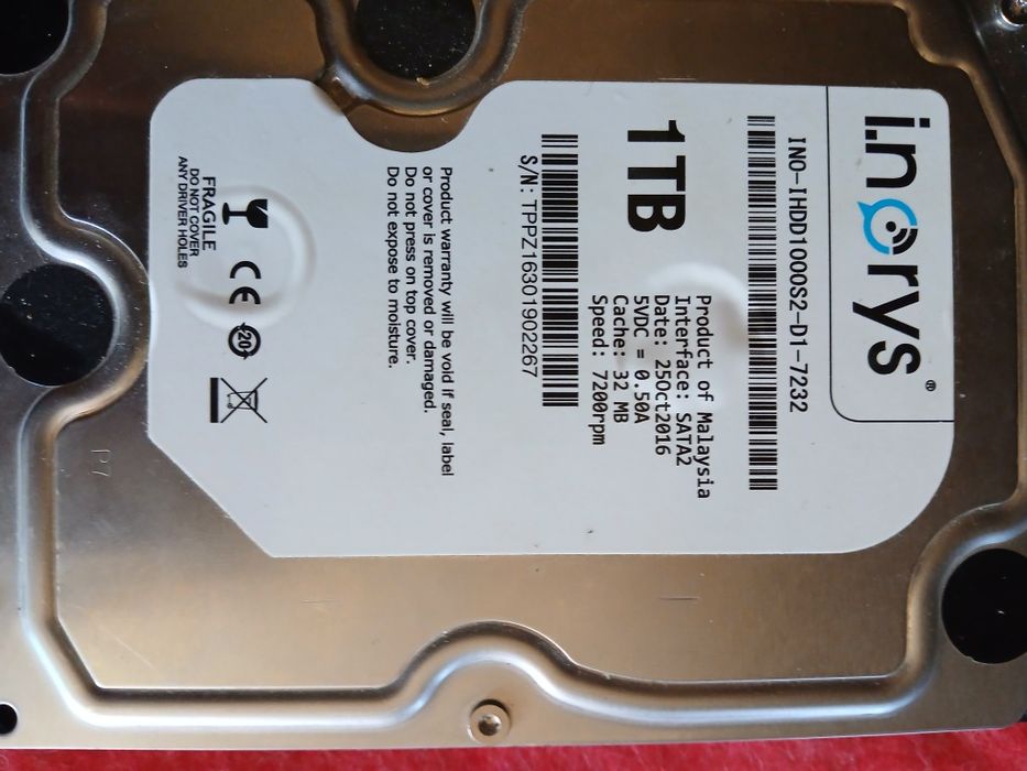 Inorys INO-IHDD1000S2-D1-7232, 1 ТБ, 7200 об/мин, SATA