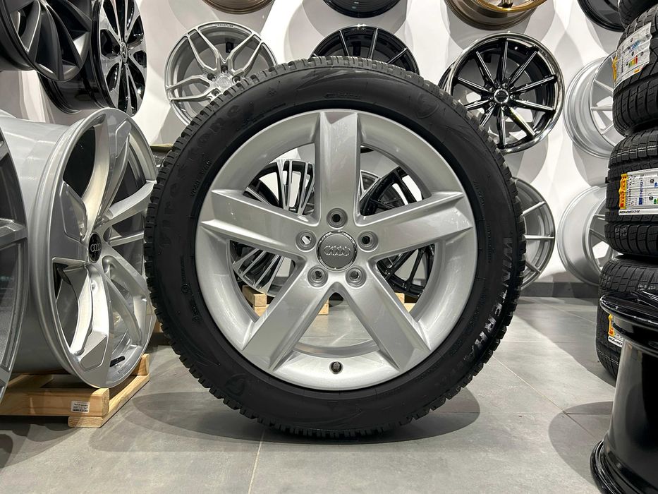 Oryginalne koła zimowe 17 5x112 ET46 Audi A4 B8 225/50R17 Firestone